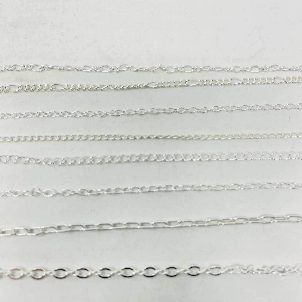 Shop LC Gem Workshop Set‎ of 8 Silvertone Chains without Clasps 20-21 in 5173